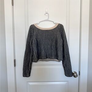 Boatneck Striped Sweater